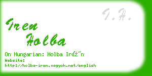 iren holba business card